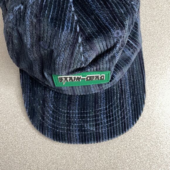 Braid Dead 5 Panel Hat Cap Mens Blue Strapback Corduroy Adjustable Braindead - Picture 2 of 8